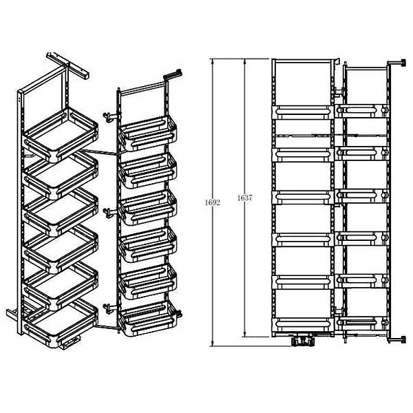 kích thước Tủ kho Inox Eurogold EKM10645