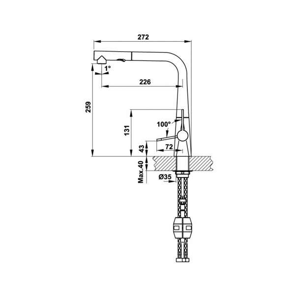 kích thước 1 TT Hafele HT20-CH1P259 570.82.210