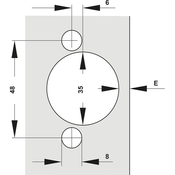 Kích thước 2 Hafele 315.07.115