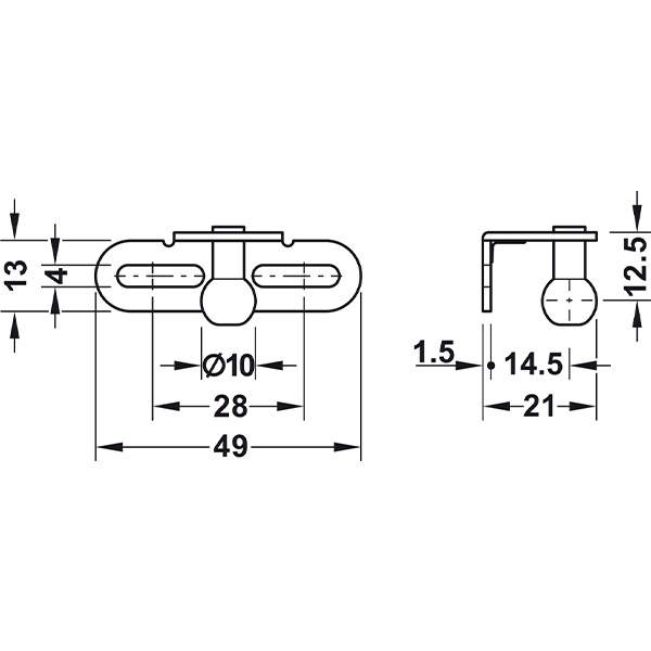 Kích thước 3 Hafele 373.82.910
