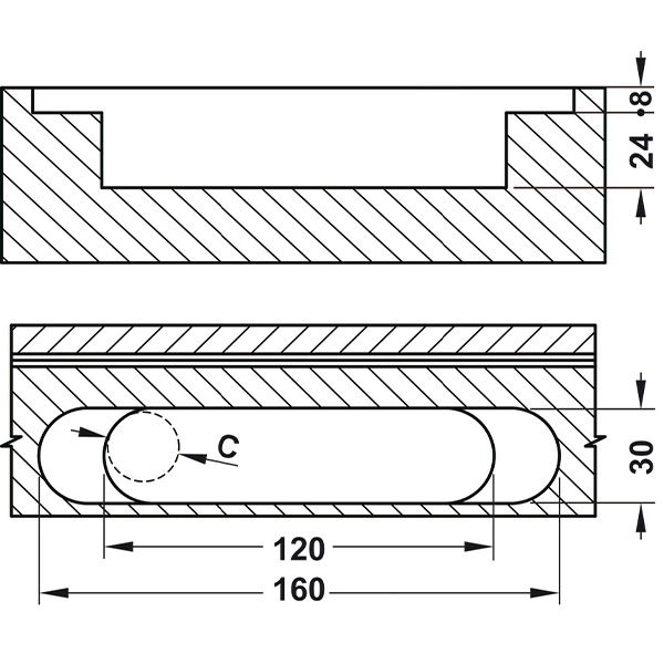 Kích thước 6 Hafele 927.03.093