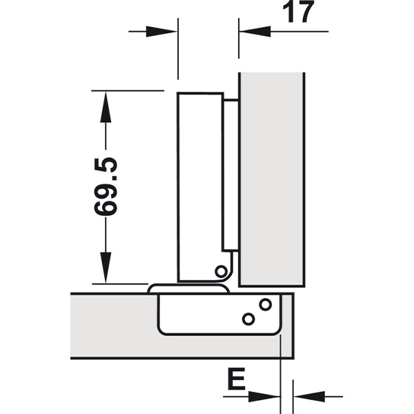 Kích thước Hafele 493.03.020