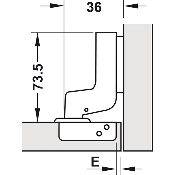Kích thước Hafele 493.03.023