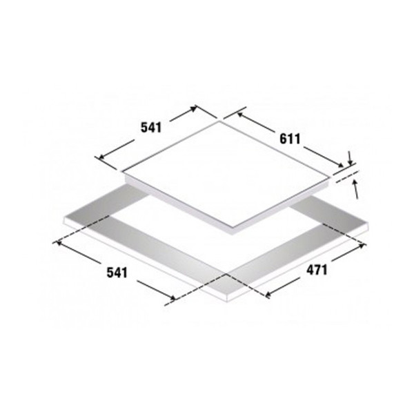 kích thước Bếp từ Kaff KF-SQ38IH