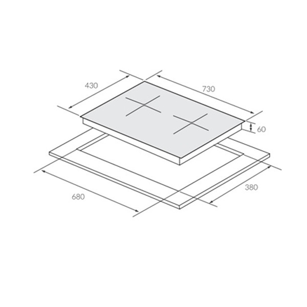 kích thước Bếp từ Eurosun EU-T758