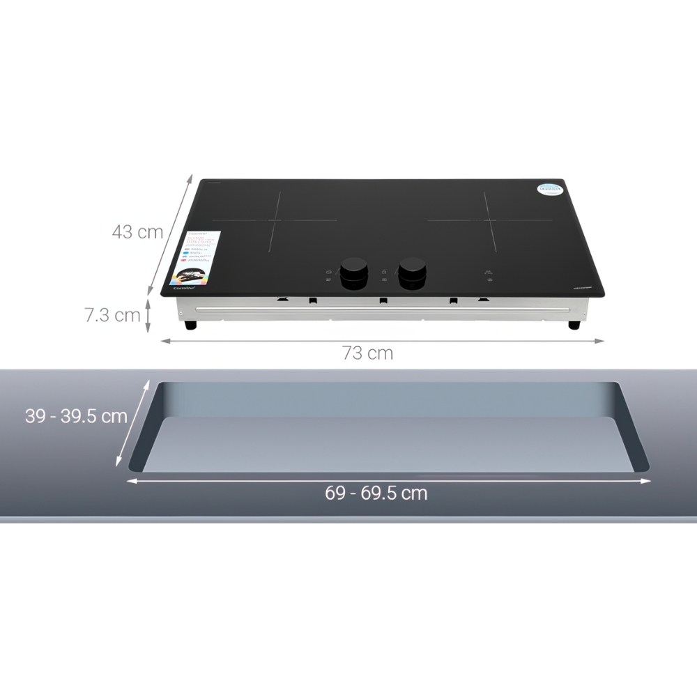 Kích thước Comfee CIH-55DSU