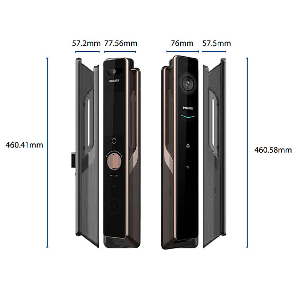 kích thước Philips DDL902-MVP-11HWS - Đồng đỏ