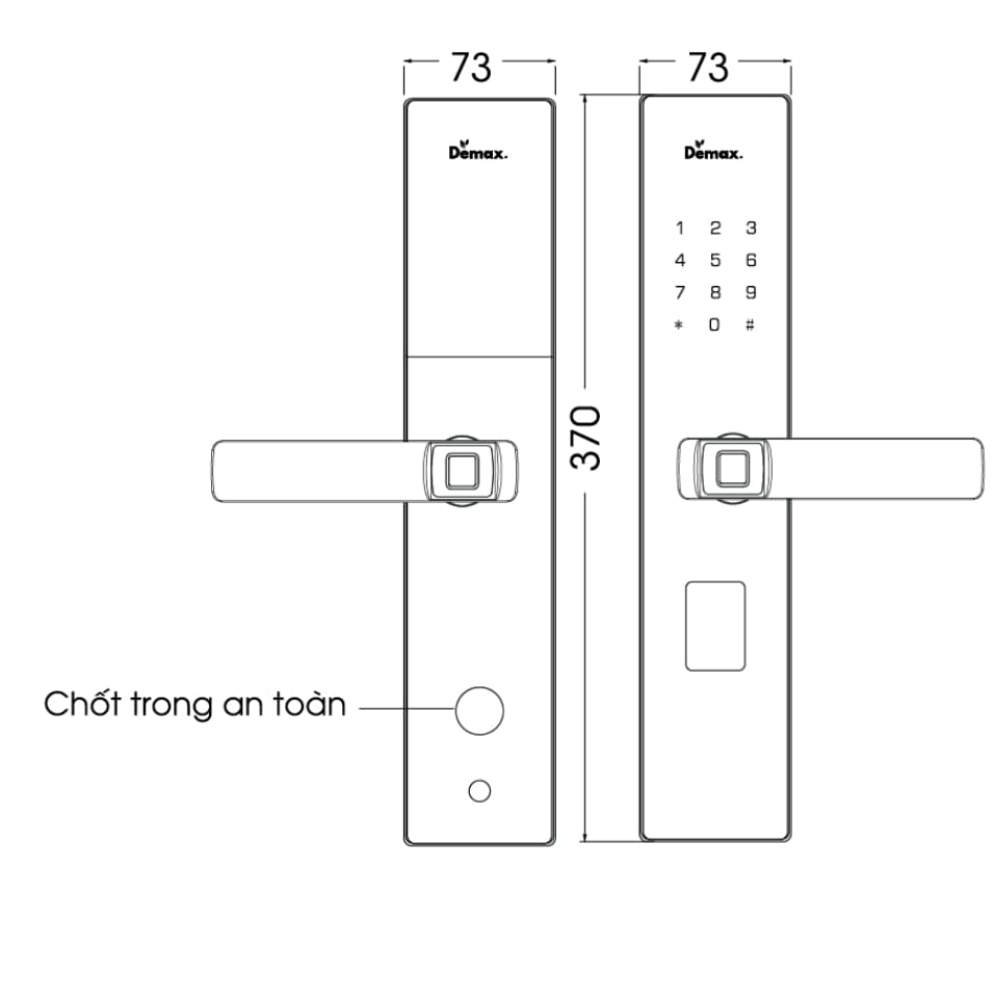 Kích thước Demax EL-C88 SV