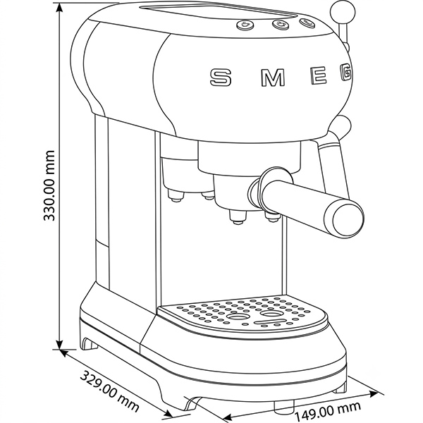 kích thước Smeg ECF01PKEU 535.43.656