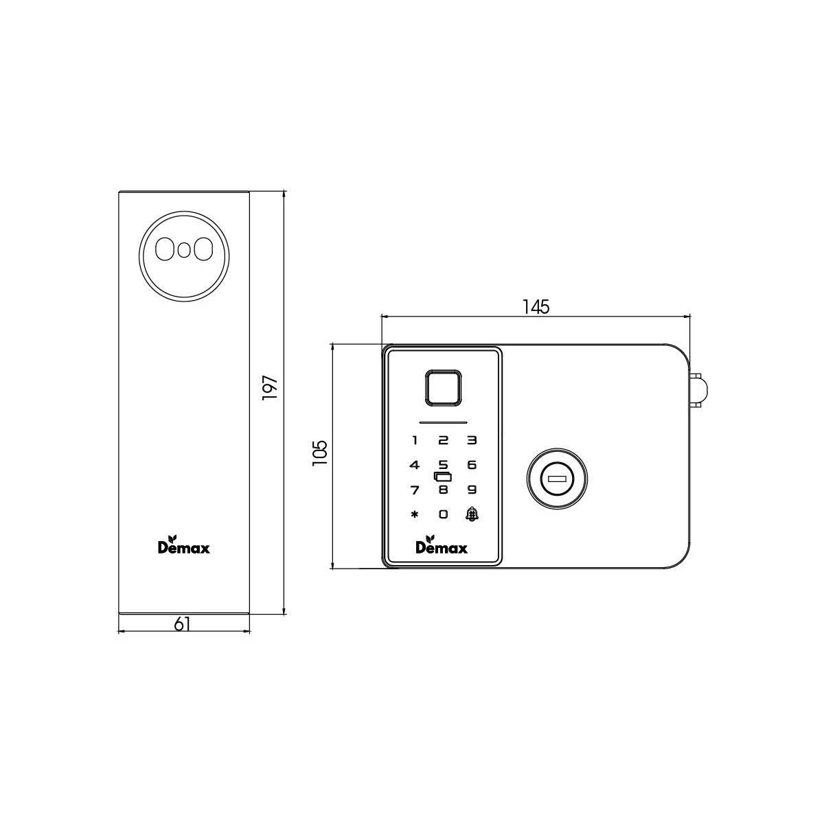 Kích thước Demax EL-G908AC CNC