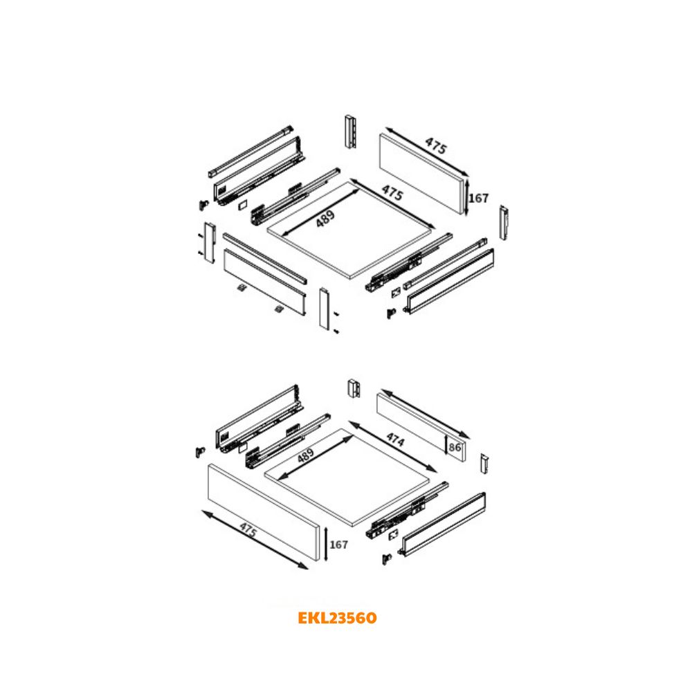 Kích thước Eurogold EKL23560
