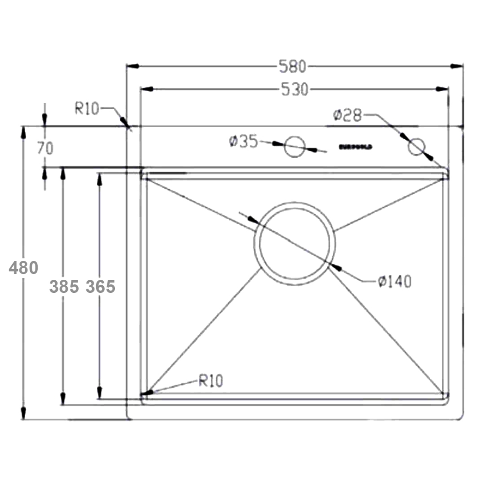 Kích thước Eurogold EUC15848EA