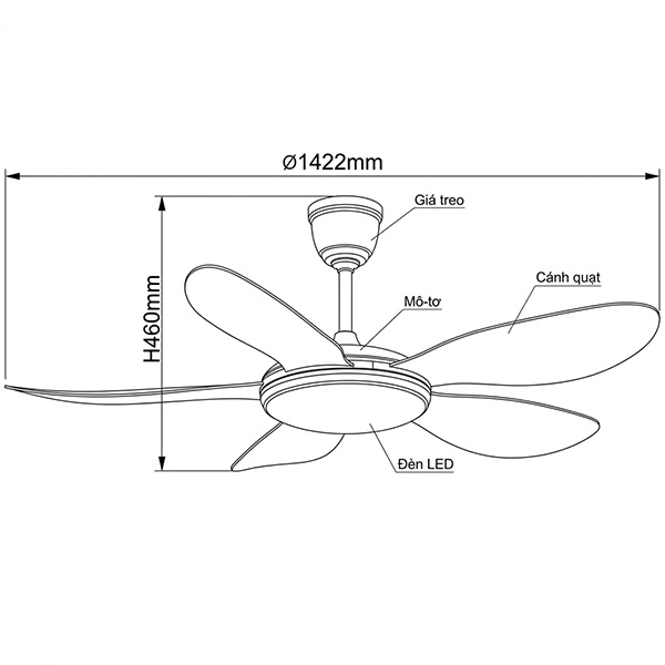 kích thước FL HD-502N