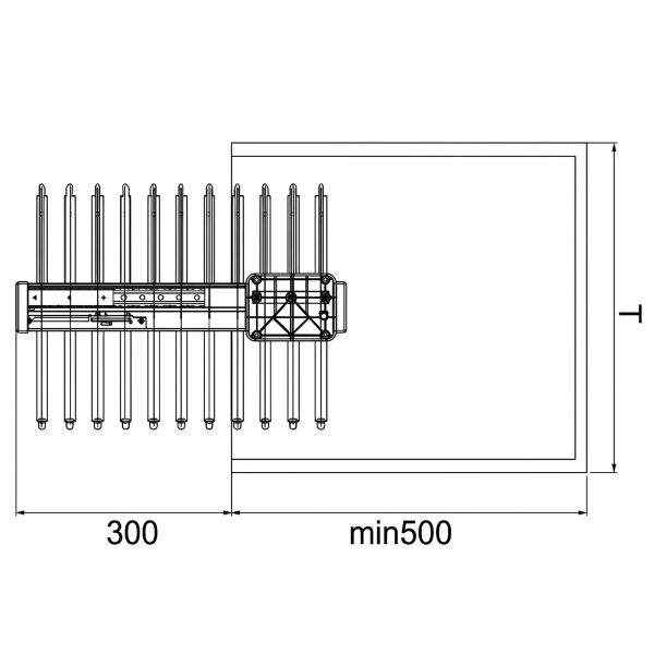 Kích thước Giá Treo Quần Cao Cấp Tủ Dưới Grandx XM.11