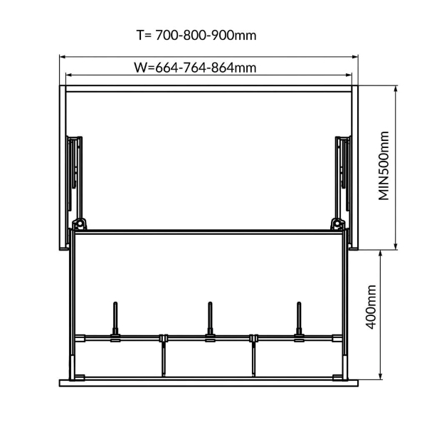 Kích thước Giá Xoong Nồi Titanium Grandx XP.70T1
