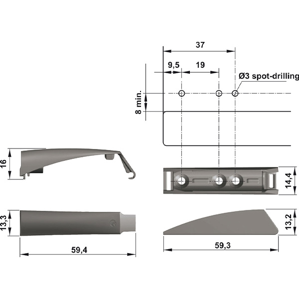 Kích thước Hafele 356.12.526