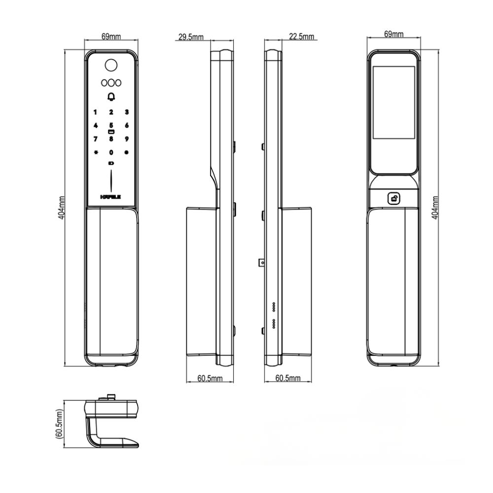 Kích thước Hafele 499.21.224