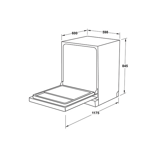 kích thước Hafele HDW-F60EB 538.21.310