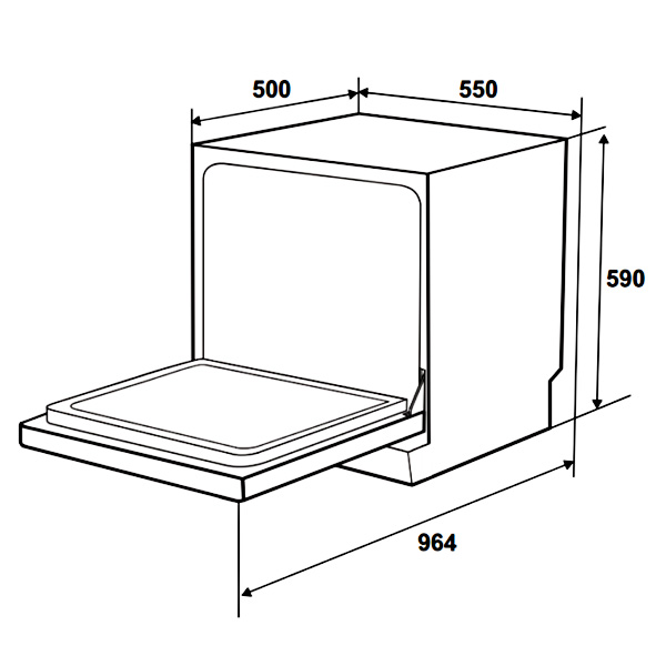 kích thước Hafele HDW-T5552B 538.21.342