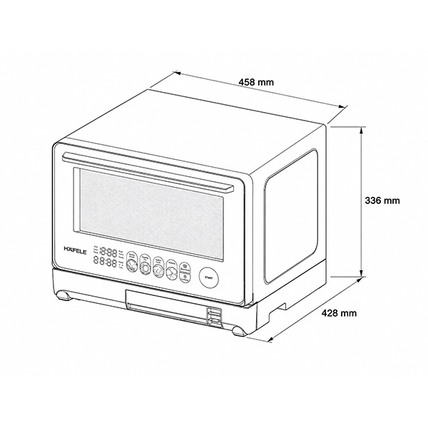 kích thước Hafele HC-MWO231FW 538.31.273