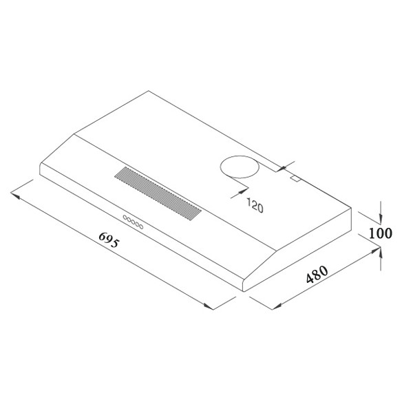 kích thước TT Hafele HC-BI70B 538.86.095