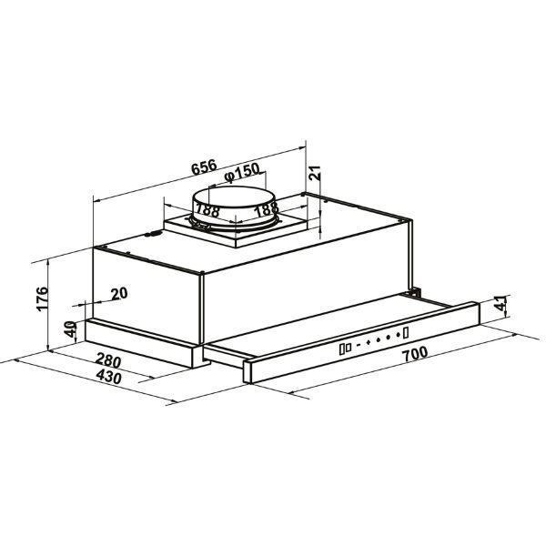 kích thước TT Hafele HC-H7032TB 538.86.098