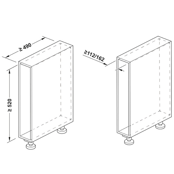 kích thước Hafele 545.14.322