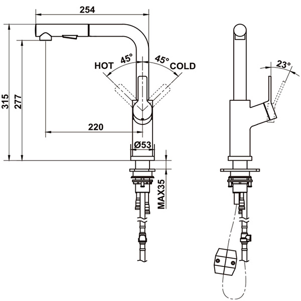 kích thước Hafele 570.85.049