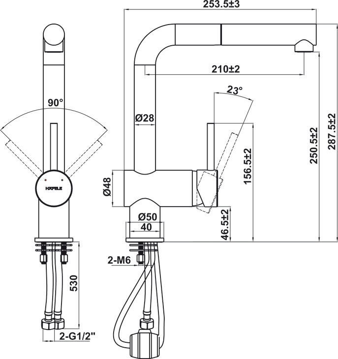 kích thước Hafele HT21-GH1P254 577.55.390