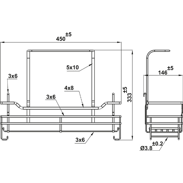 Kích thước Hafele 595.04.096