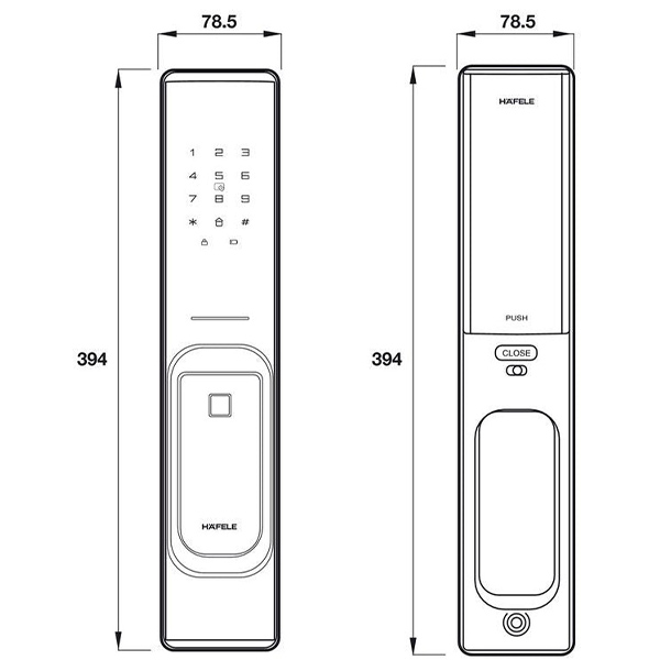 kích thước 1 TT Hafele PP8100 912.20.286