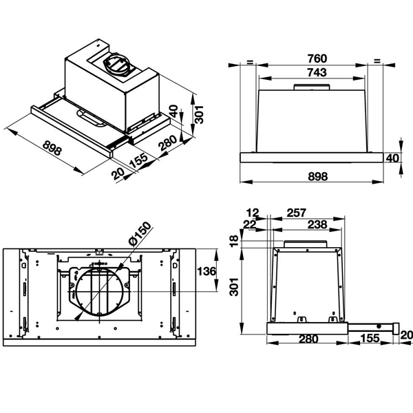 kích thước TT Hafele HH-TG90E 539.81.075