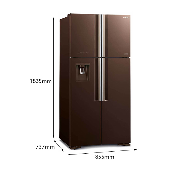 Kích thước Hitachi R-FW690PGV7 - GBW