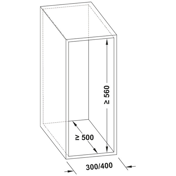 kích thước hộc Hafele 545.14.301