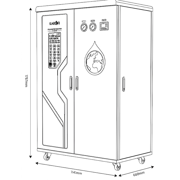 kích thước Karofi KTF-662 AIO