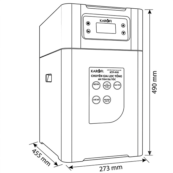 kích thước Karofi KTF-P01