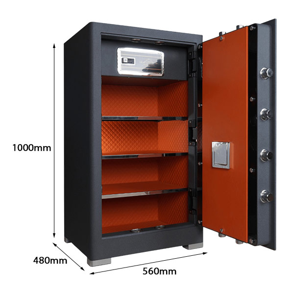 kích thước Két sắt Liberty LB1000S - Xám