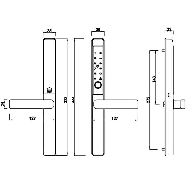 Kích thước Demax EL-C1O1 BL App