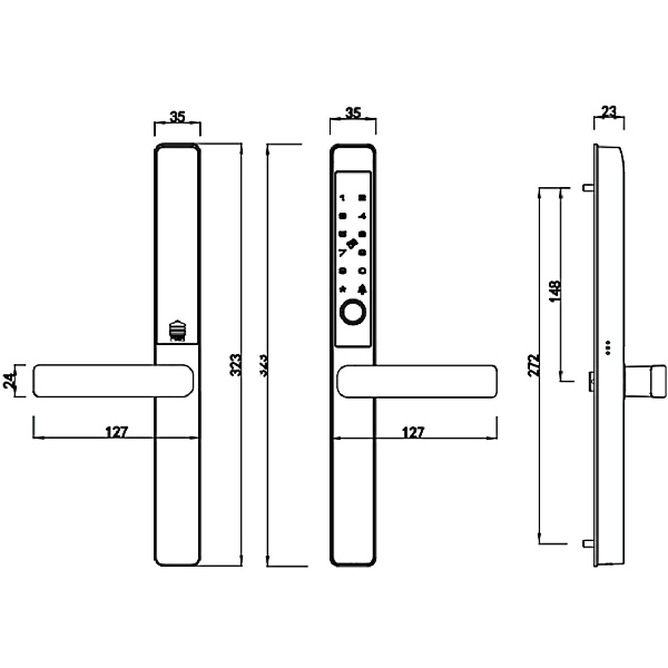 Kích thước Demax EL-C1O1 SV App 