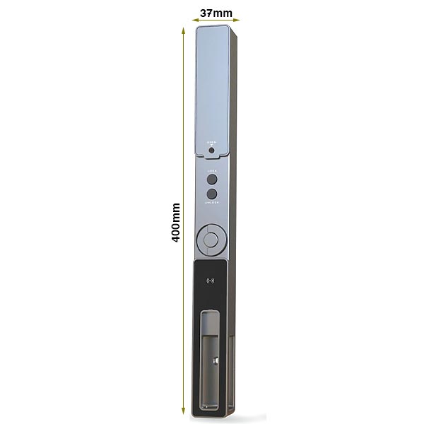kích thước Khóa cửa nhôm Kassler KL-599 CNC-02 Grey App