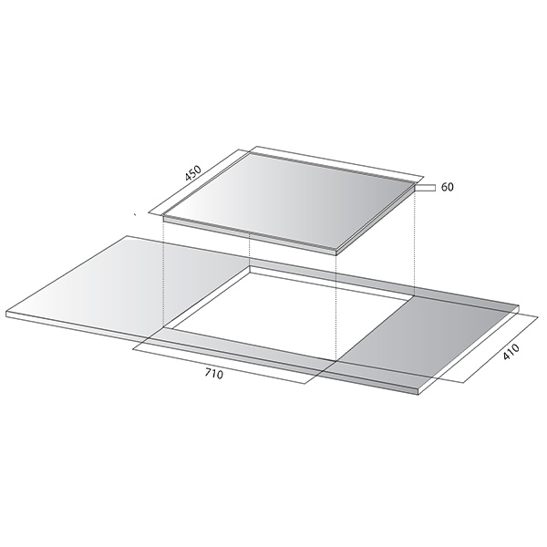 kích thước Kocher DI-855GE kích thước Kocher DI-855GE