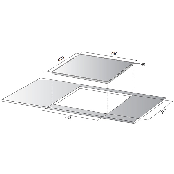 kích thước Kocher DIB4-888 Plus kích thước Kocher DIB4-888 Plus