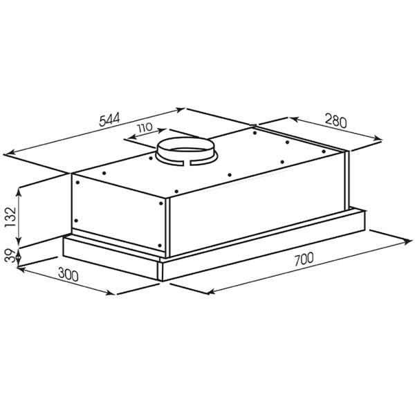 Kích thước Kocher K-6270BL (70cm)