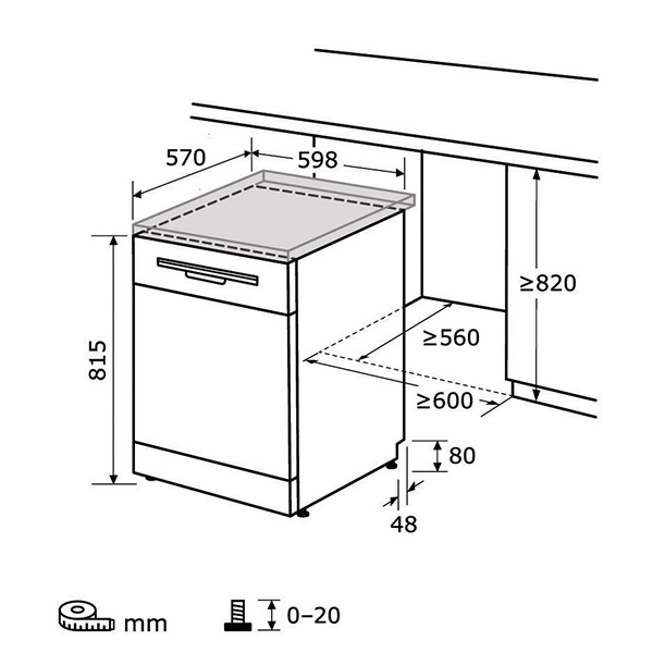 kích thước Kocher KDEU-8818BL series 4