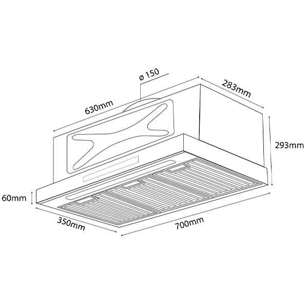 Kích thước Kocher Turbo X3D-350T Kích thước Kocher Turbo X3D-350T