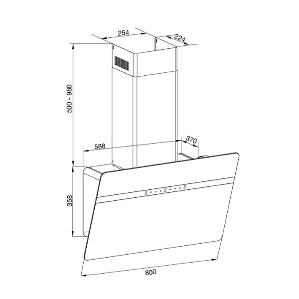 kích thước Malloca MC 80ECO
