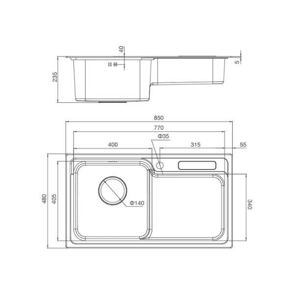 kích thước Malloca MS 1028D
