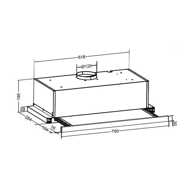 kích thước Máy hút mùi Eurosun EH-70AF85B