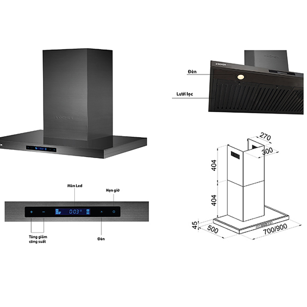 Kích thước  K-225MI 900