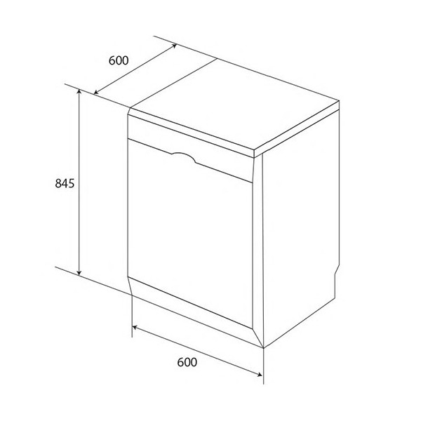 kích thước Máy rửa chén KAFF KF-A45UVTFT